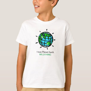 I love Planet Earth - Wildthing - Natuur - T-shirt