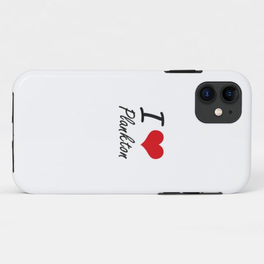 I Love Plankton Case-Mate iPhone Case (Achterkant (horizontaal))