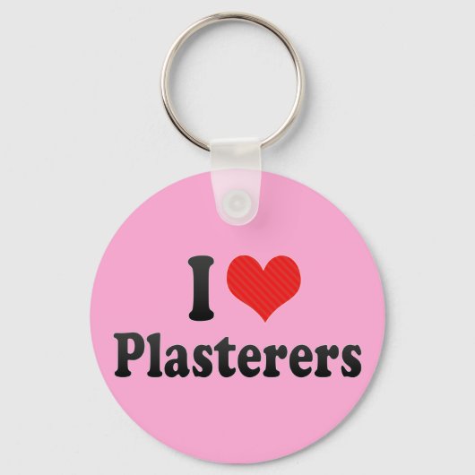 I Love Plasterers Sleutelhanger (Voorkant)