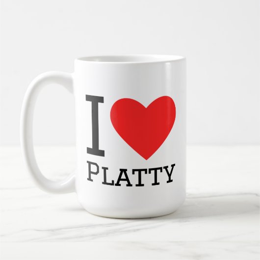 I love platty koffiemok (Links)
