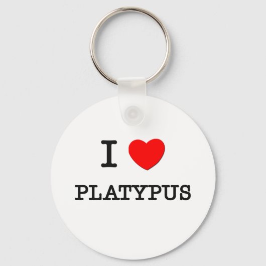 I Love PLATYPUS Sleutelhanger (Voorkant)