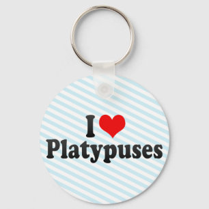 I Love Platypuses Sleutelhanger