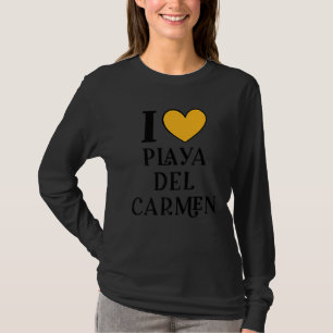 I Love Playa del Carmen Mexico Vacation 2 T-shirt