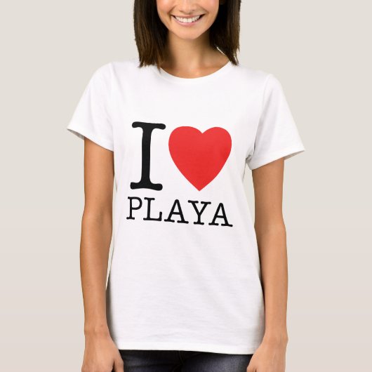 I Love Playa T-shirt (Voorkant)