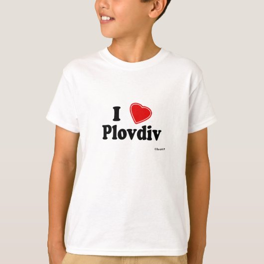 I Love Plovdiv T-shirt (Voorkant)