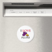 I Love Plums Magneet (Insitu (Vaatwasser))