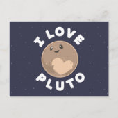 I Love Pluto Briefkaart (Voorkant)