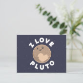 I Love Pluto Briefkaart (Staand voorkant)