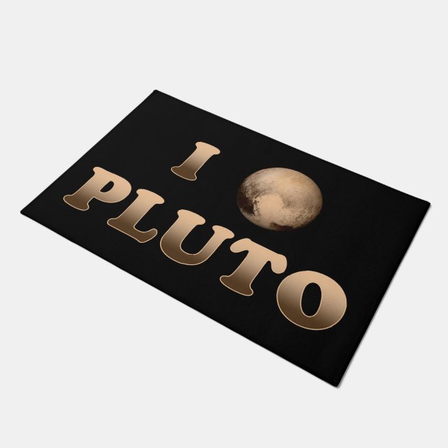 I Love Pluto Deurmat (Schuin)