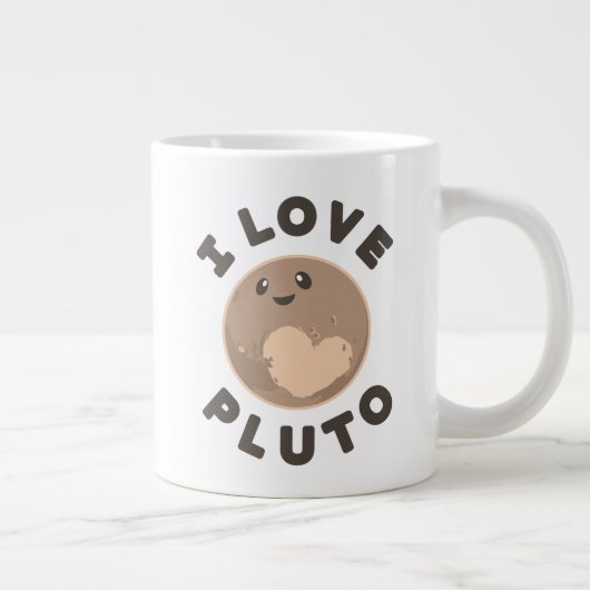 I Love Pluto Grote Koffiekop (Rechts)