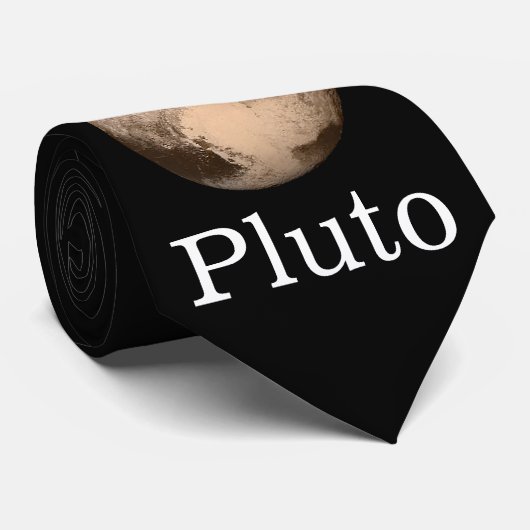 I Love Pluto Heart Stropdas (Opgerold)