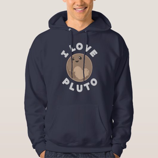 I Love Pluto Hoodie (Voorkant)