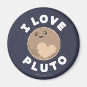 I Love Pluto Magneet (Voorkant)