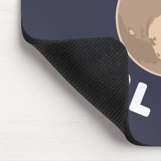 I Love Pluto Muismat (Hoek)