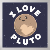 I Love Pluto Poster (Voorkant)