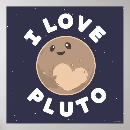 I Love Pluto Poster (Voorkant)