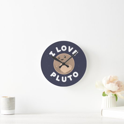 I Love Pluto Ronde Klok (Huis)