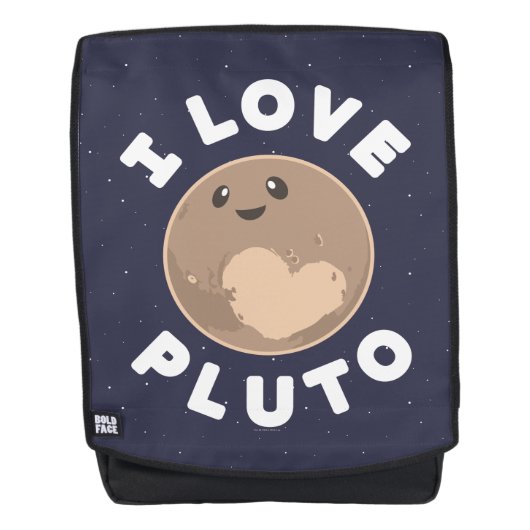I Love Pluto Rugtassen (Voorkant)