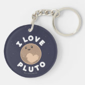 I Love Pluto Sleutelhanger (Achterkant)