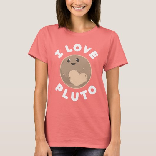 I Love Pluto T-shirt (Voorkant)