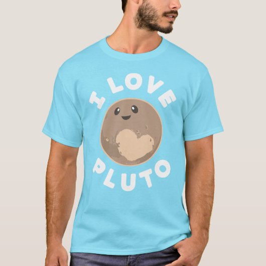 I Love Pluto T-shirt (Voorkant)