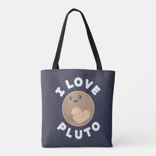 I Love Pluto Tote Bag (Achterkant)