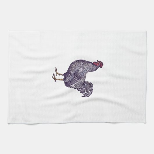 I Love Plymouth Rock Chickens -  Rooster Theedoek (Horizontaal)