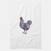 I Love Plymouth Rock Chickens -  Rooster Theedoek (Verticaal)