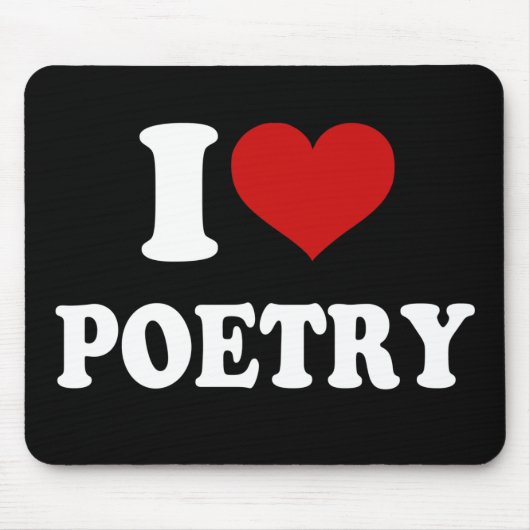 I Love Poetry Muismat (Voorkant)