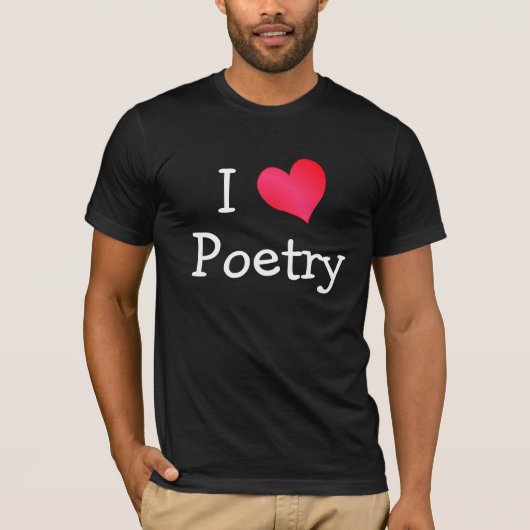 I Love Poetry T-shirt (Voorkant)