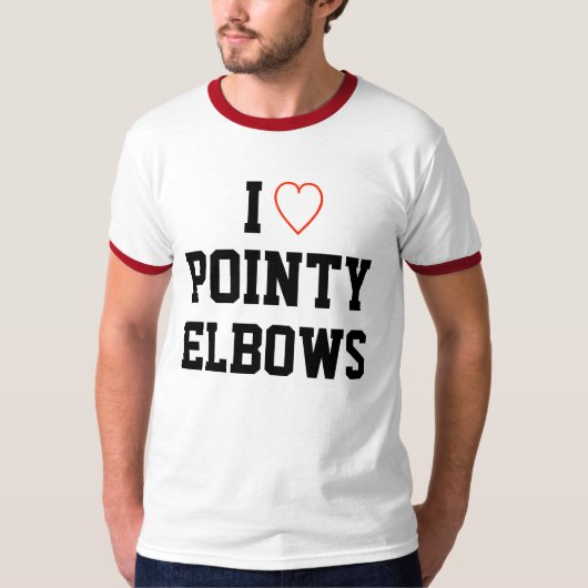 I Love Pointy Elbows T-shirt (Voorkant)