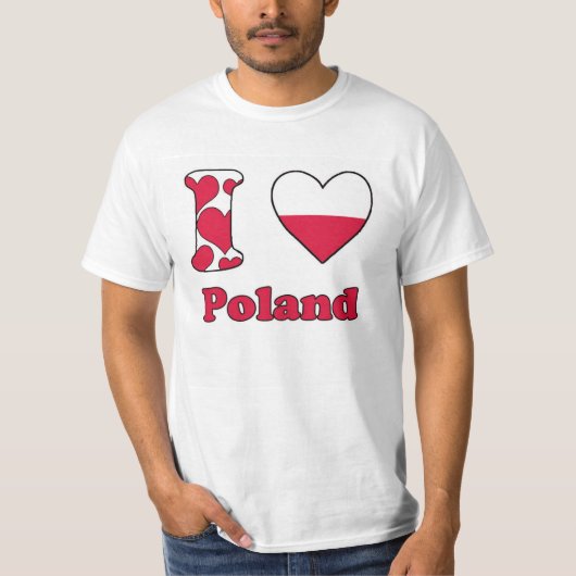I love Poland T-shirt (Voorkant)