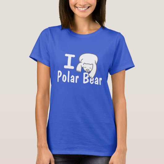 I Love Polar Beer Blue Shirt (Voorkant)