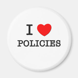 I Love Policies Magneet