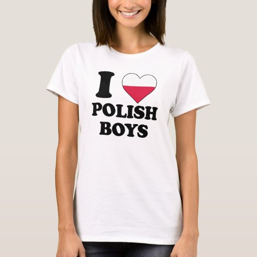 I love Polish Boys T-shirt (Voorkant)