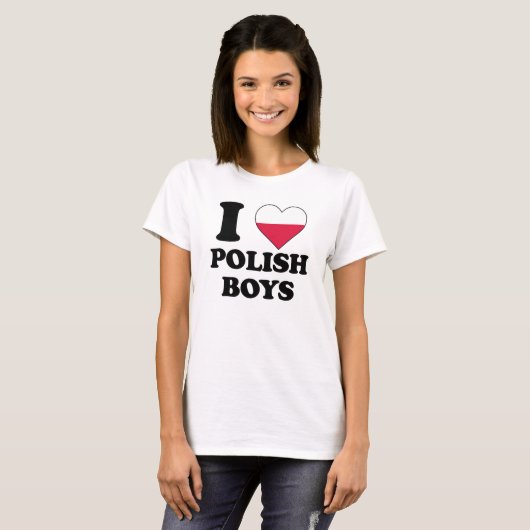I love Polish Boys T-shirt (Voorkant volledig)