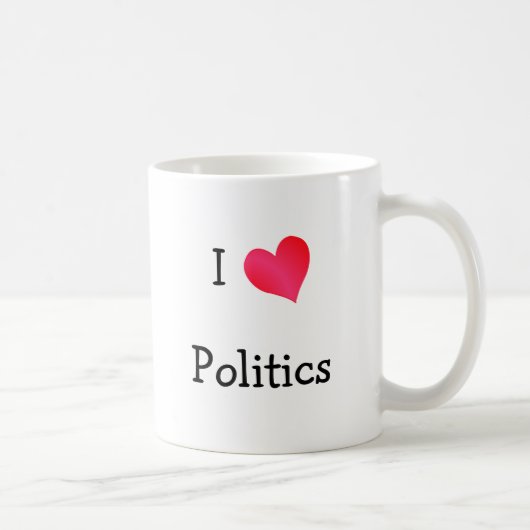 I Love Politics Koffiemok (Rechts)