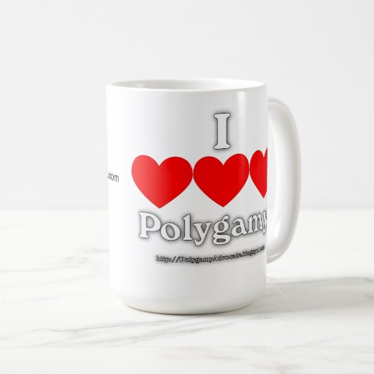 I Love Polygamy mok (Voorkant rechts)