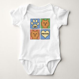I Love Pomeranians Romper
