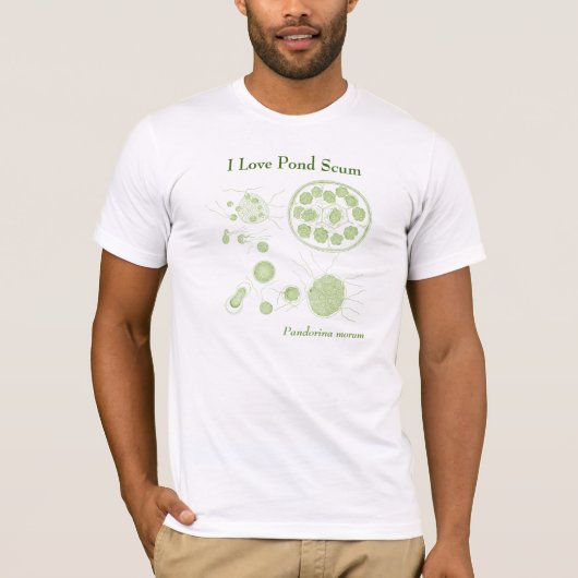 I Love Pond Scum T-shirt (Voorkant)