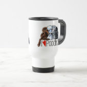 I Love Poodles Reisbeker (Voorkant rechts)