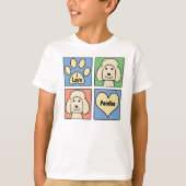 I Love Poodles T-shirt (Voorkant)