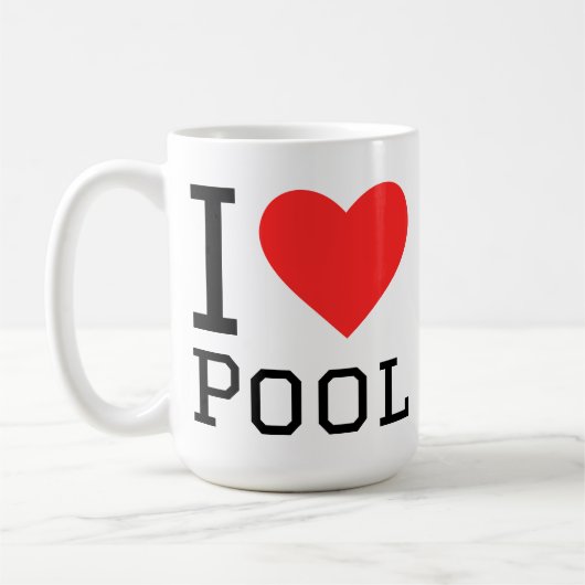 I love Pool Koffiemok (Links)