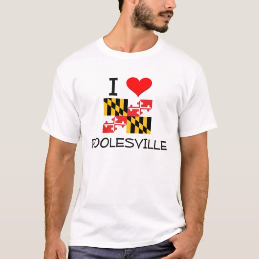 I Love Poolesville Maryland T-shirt (Voorkant)