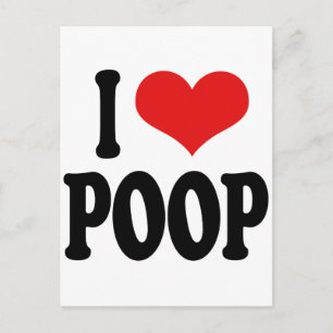 I Love Poop Briefkaart