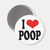 I Love Poop Magneet (Voorkant / Achterkant)