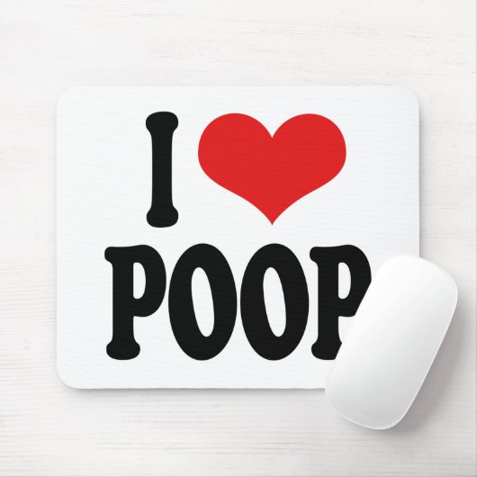 I Love Poop Muismat (Met muis)