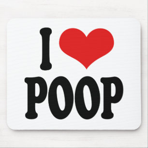 I Love Poop Muismat