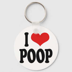 I Love Poop Sleutelhanger