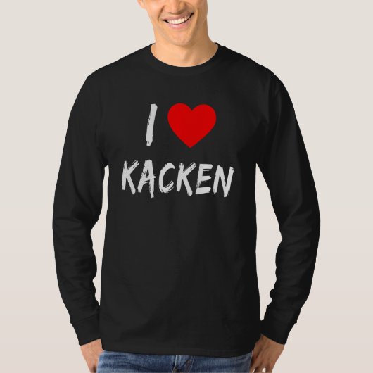 I Love Poop T-shirt (Voorkant)